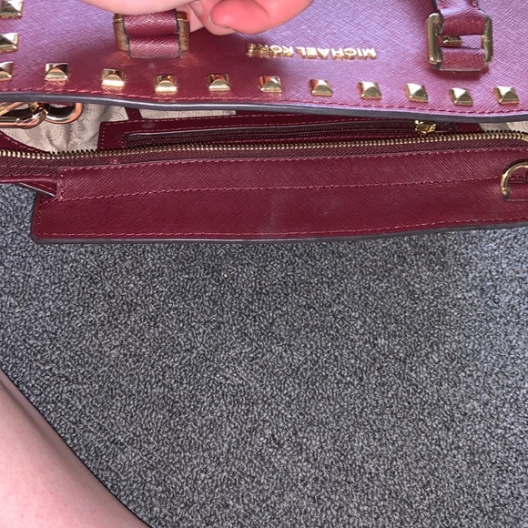 Michael Kors Selma Stud Leather Satchel - Picture 13 of 13